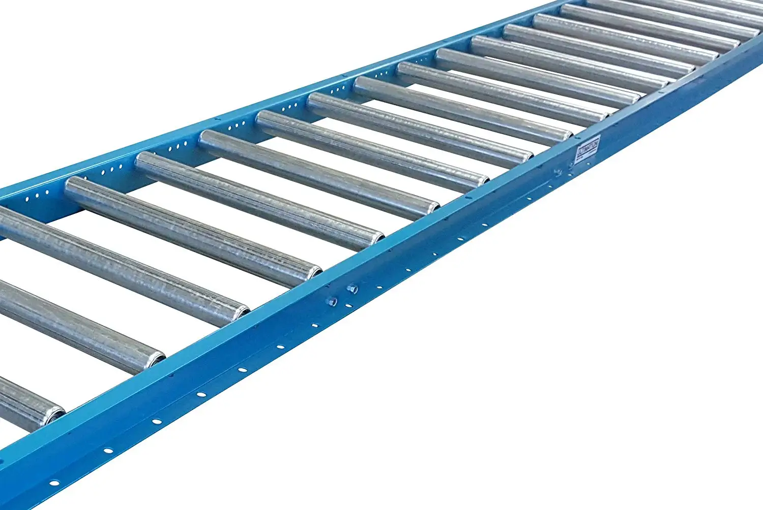 
Gravity roller conveyor for heavy goods transfer 