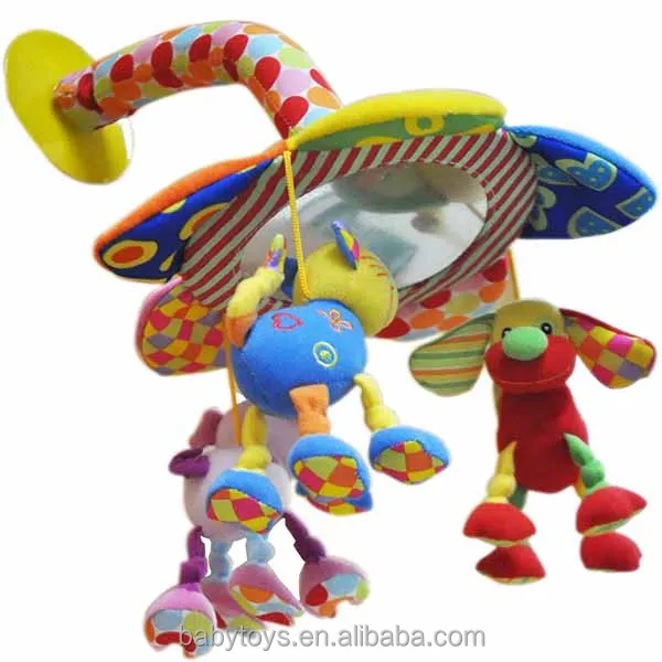 Подвесной мобильный Детский плюшевый игрушечный животный с присоской