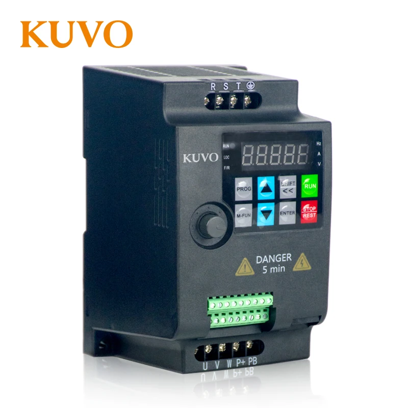 380V Three Phase Input 380V 2.2kw 3HP Mini VFD Variable Frequency Drive Inverter for Motor Speed Control