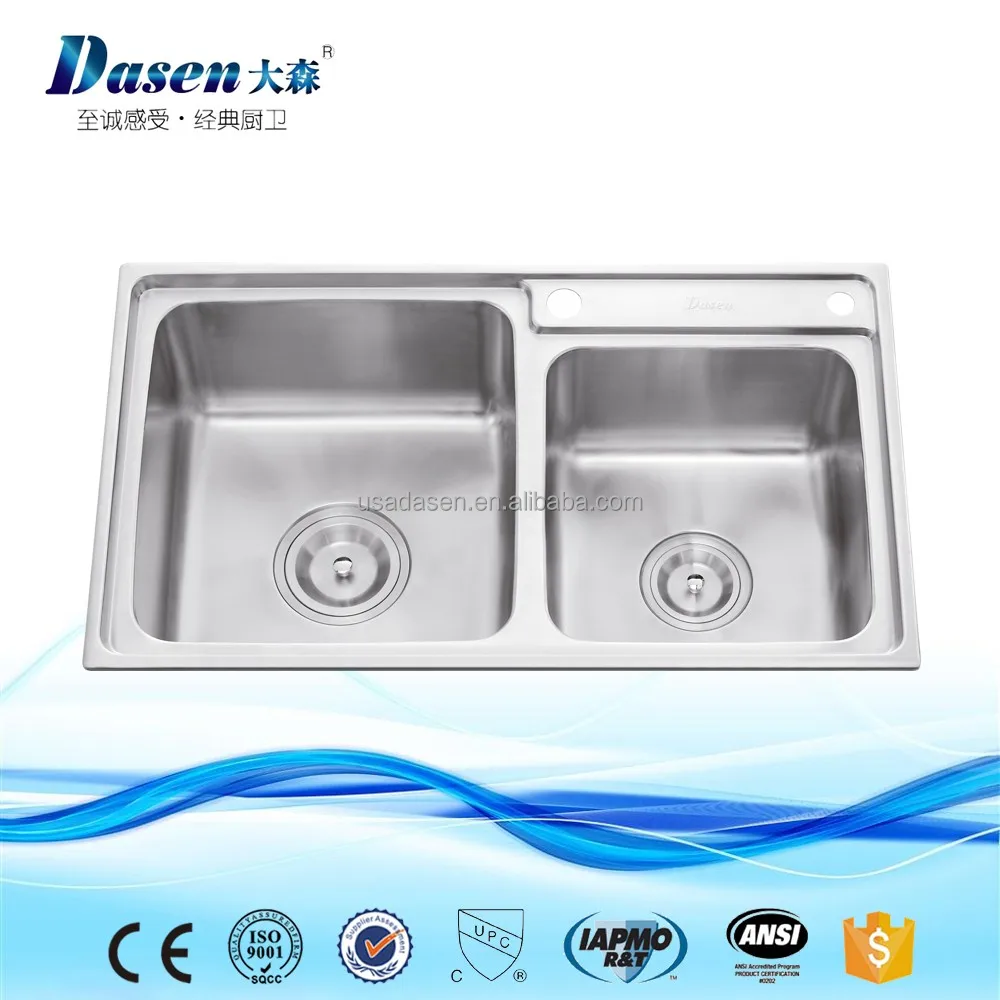 Stainless steel mini single bowl topmount flushmount kitchen sink prices sink with tap