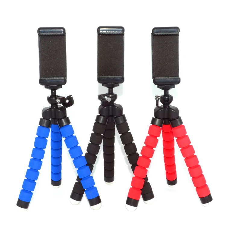 Wholesale Metal Aluminium Sport Camera Phone Tripod Stand Holder Premium Smart Small Selfie Stick Octopus Phone Tripod with 1/4