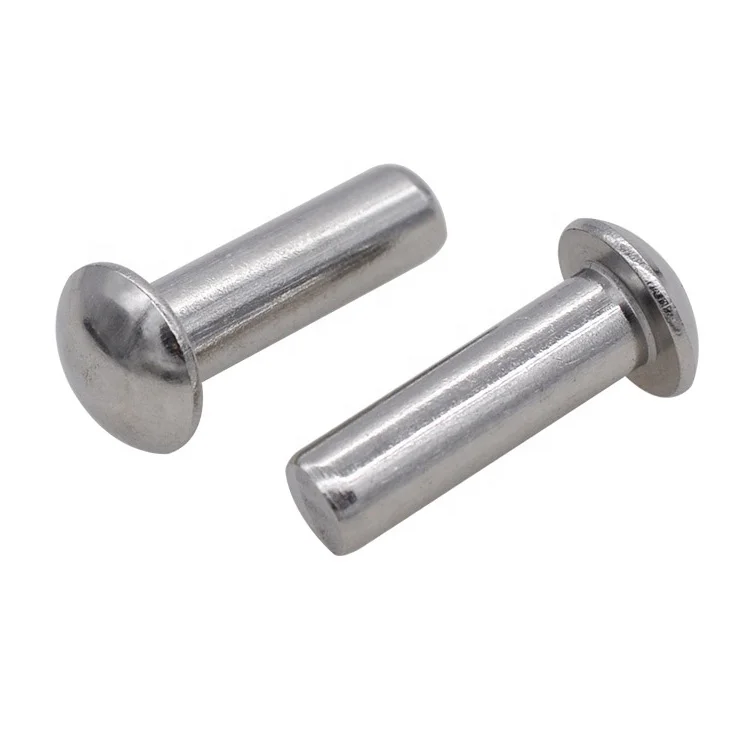 Stainless Steel Round Head Rivets DIN124 Round Head Solid Steel Rivet