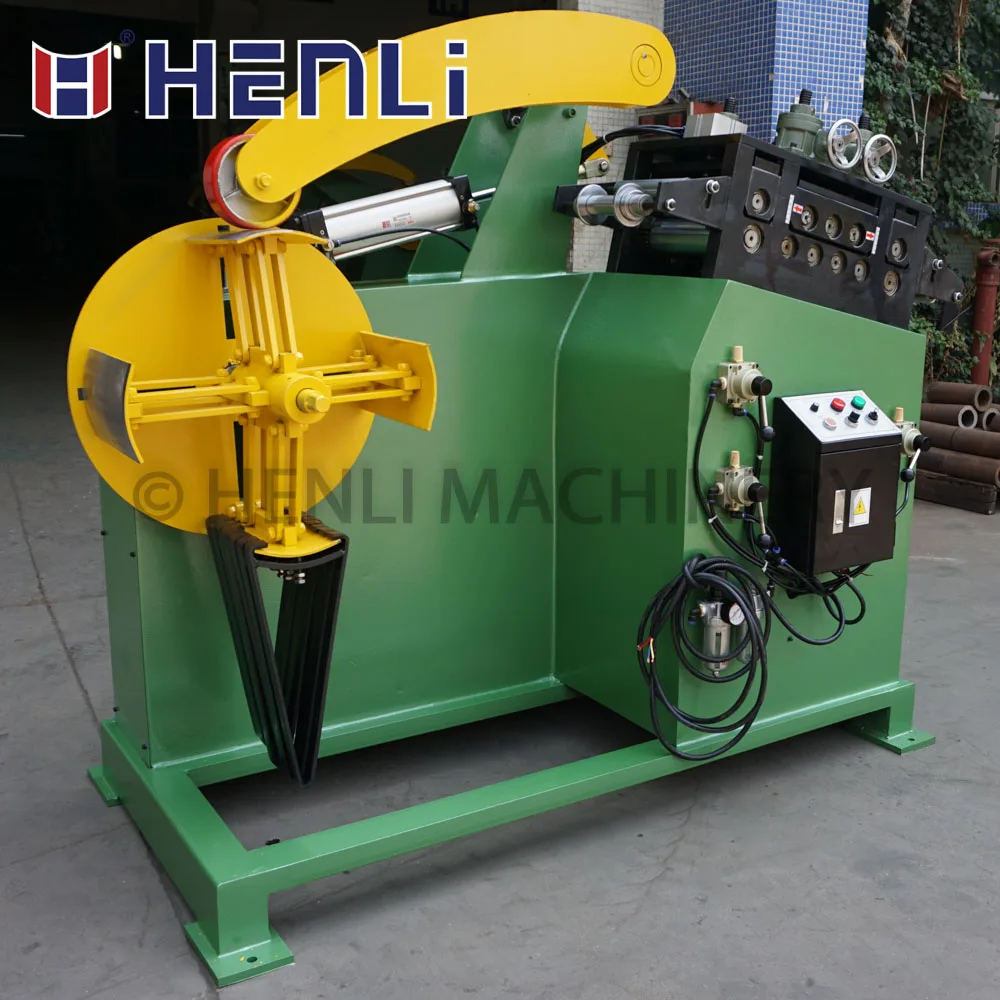 UL-500 Automatic Decoiler With Straightener Machine And Coil Uncoiler