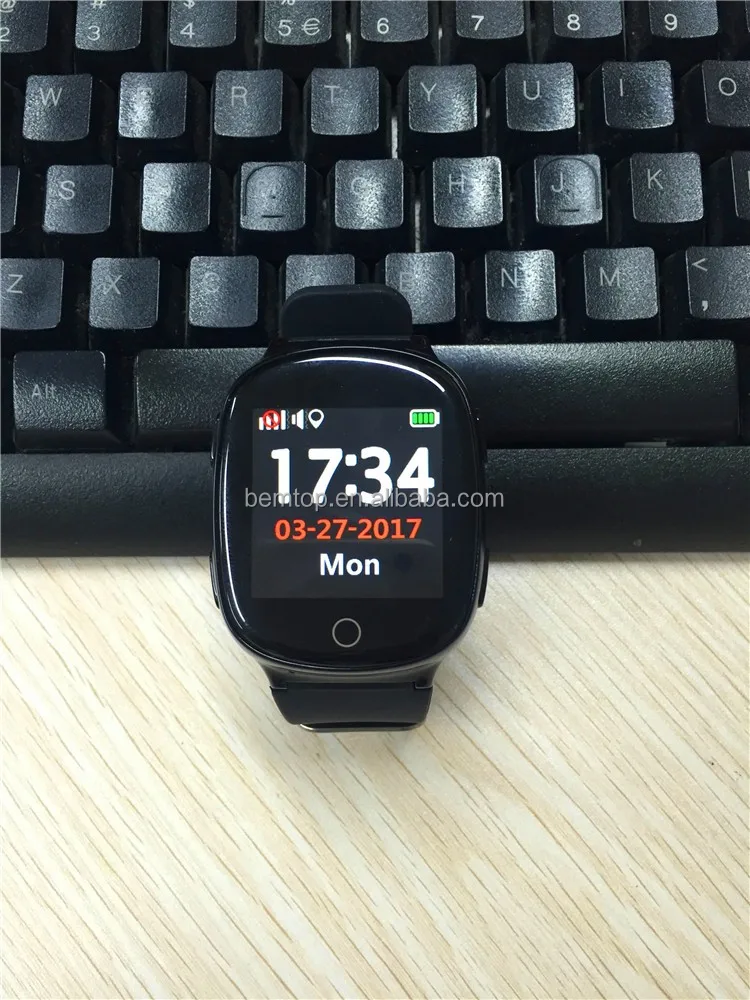  Трехрежимное позиционирование GPS/LBS/WIFI цветной сенсорный экран 1 54 дюйма выпадающая сигнализация GPS-трекер с монитором сердечного ритма и SOS