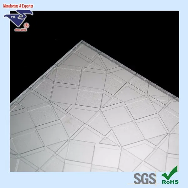 Polystyrene Acrylic frosted sheets for bathroom and interior divisions