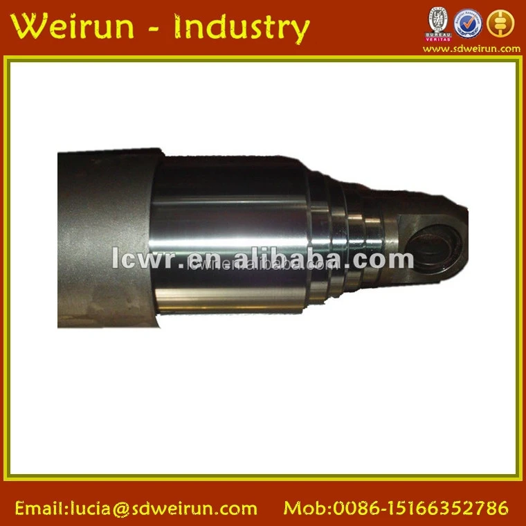 
4 stage hydraulic telescopic ram cylinder for 38-60 ton truck 