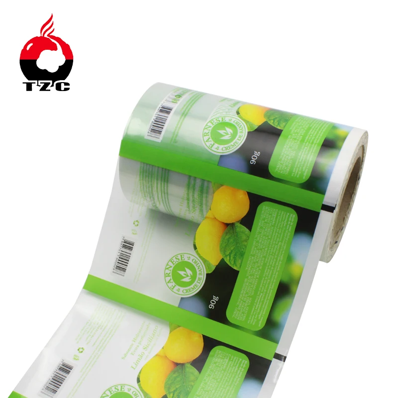 OEM printed food packing bopp plastic roll film stock