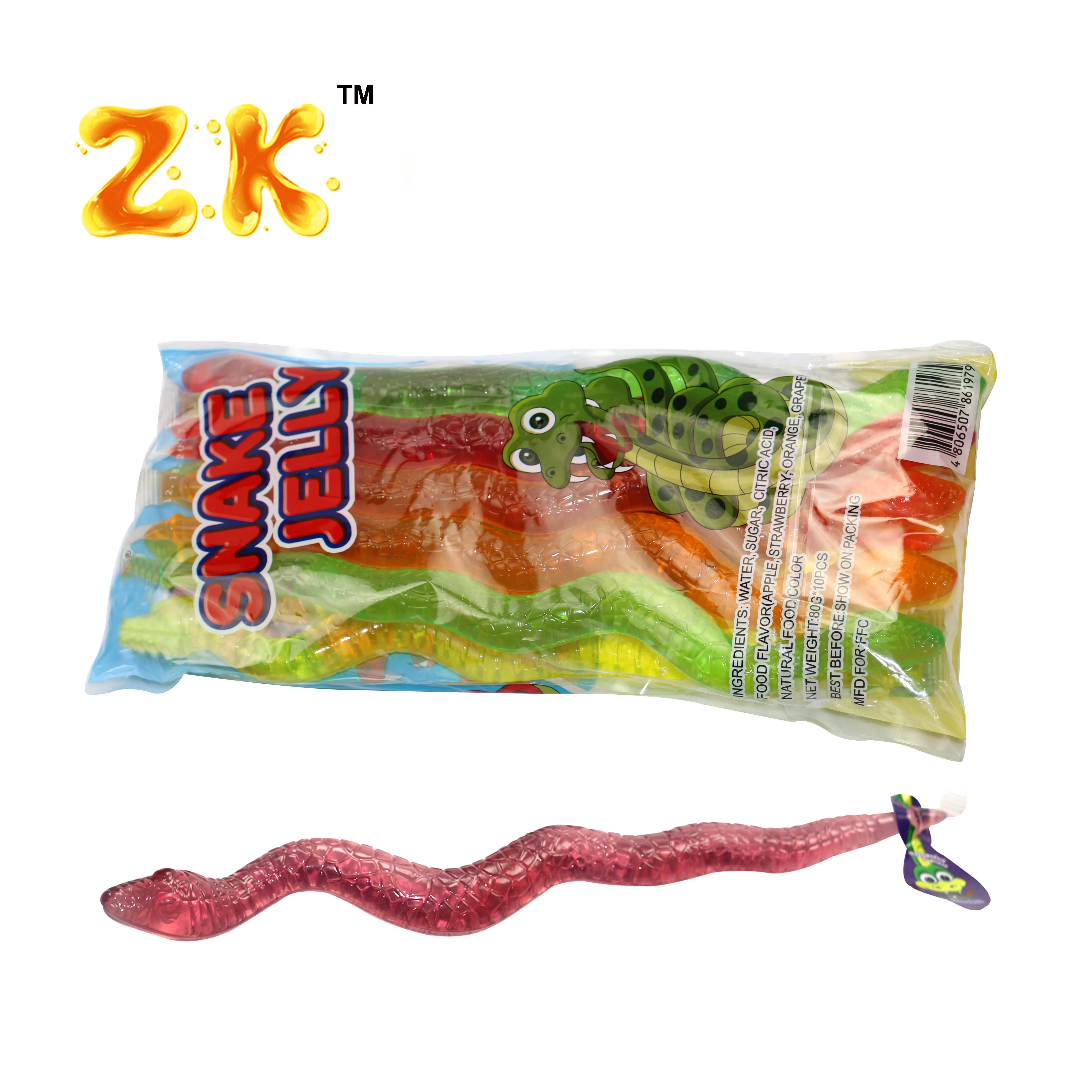 Anbu factory manufacturer jelly kids snake shape jelly