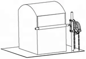 High Side Manual Roll Up Winder SLC-S802