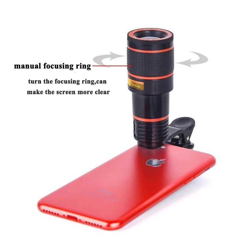 LIGINN best selling consumer electronics mobile accessories 12X Zoom optical Telescope lens for Christmas gift