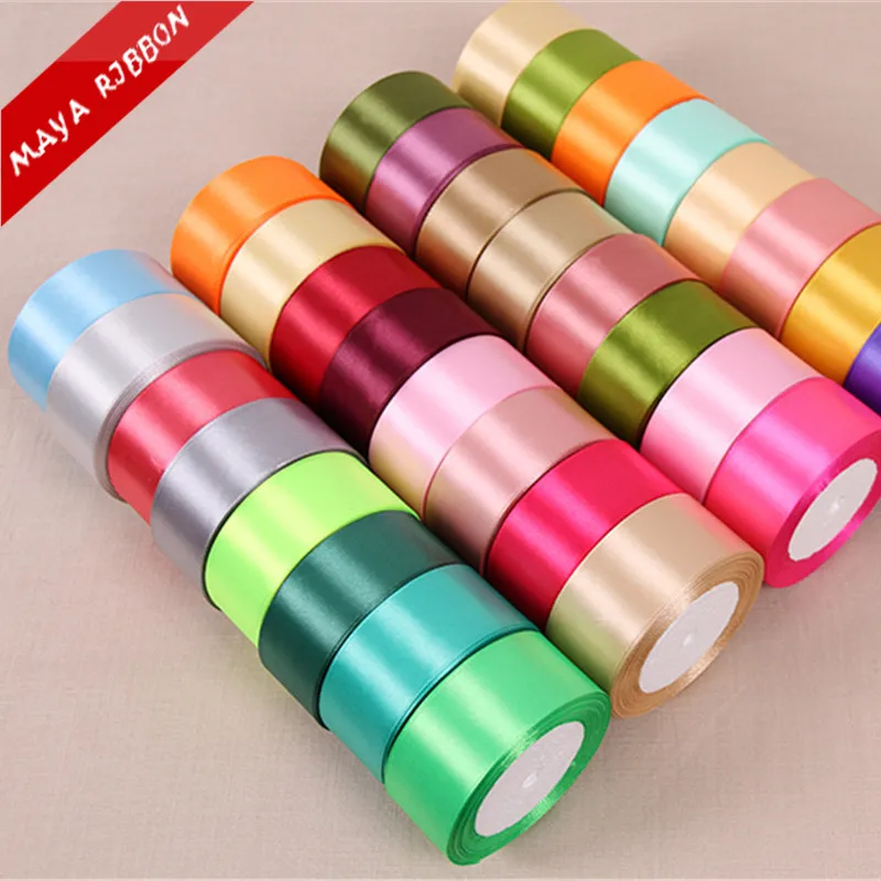 7/8 to 3 inch 100%polyester double face satin ribbon