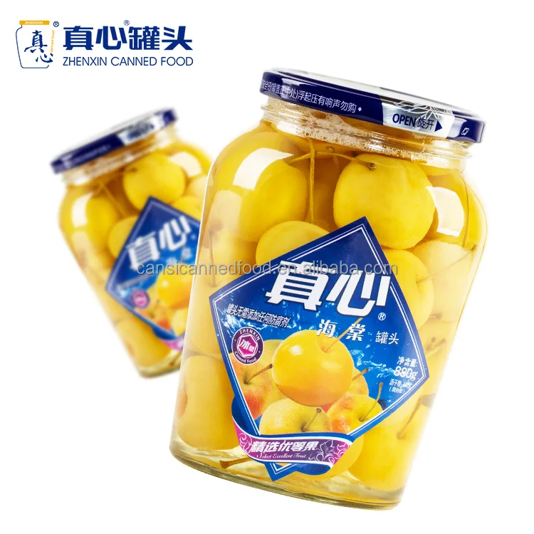 Zhenxin Delicious Health Canned Cherry Apples in Light Syrup Baby Apple