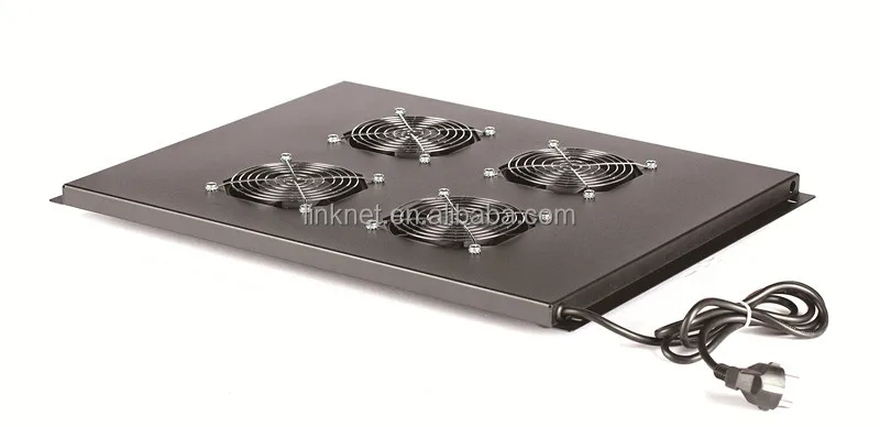 1u rackmount Fan tray with 4 fans used temperature sensor fan unit for network rack