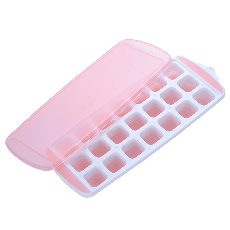 online High Quality Easy Release Ice Jelly Pudding Maker Mold 21 Cavity Ice Cube Trays with Lid Silicone Ice Tray Molds