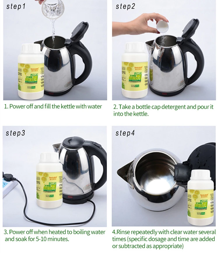 
Texlabs acid limescale remover descale detergent for water dispenser powder cleaner 