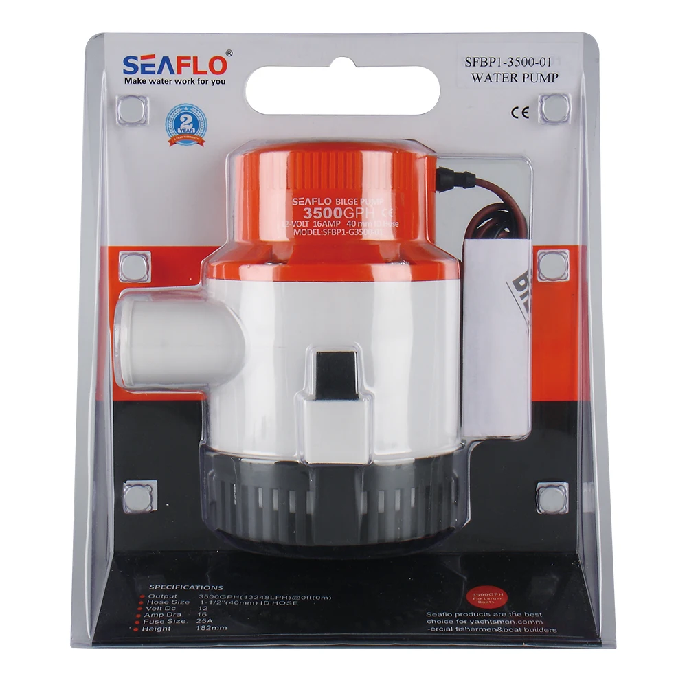 
SEAFLO 3500GPH 12&24v Volt Jet Boat Pump 24v dc pump For Boat 