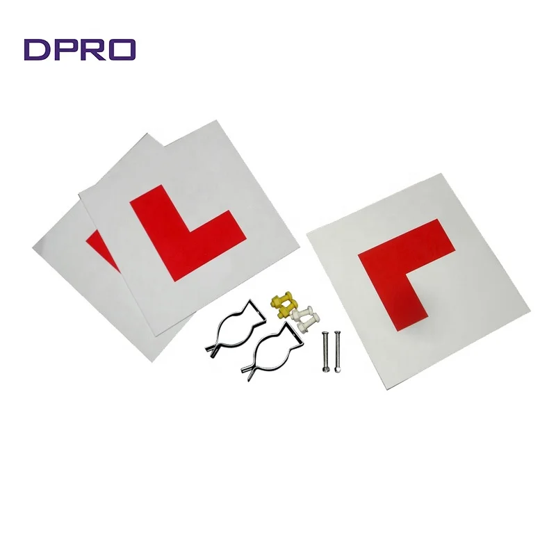 MOTORCYCLE L PLATE KIT CAR STICKER