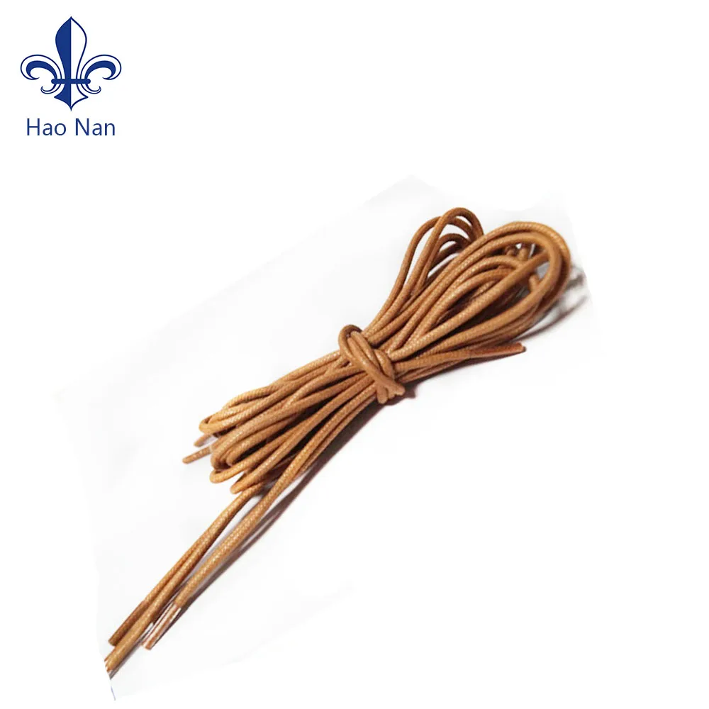 Настройка Круглый хлопок воском шнурки для обуви