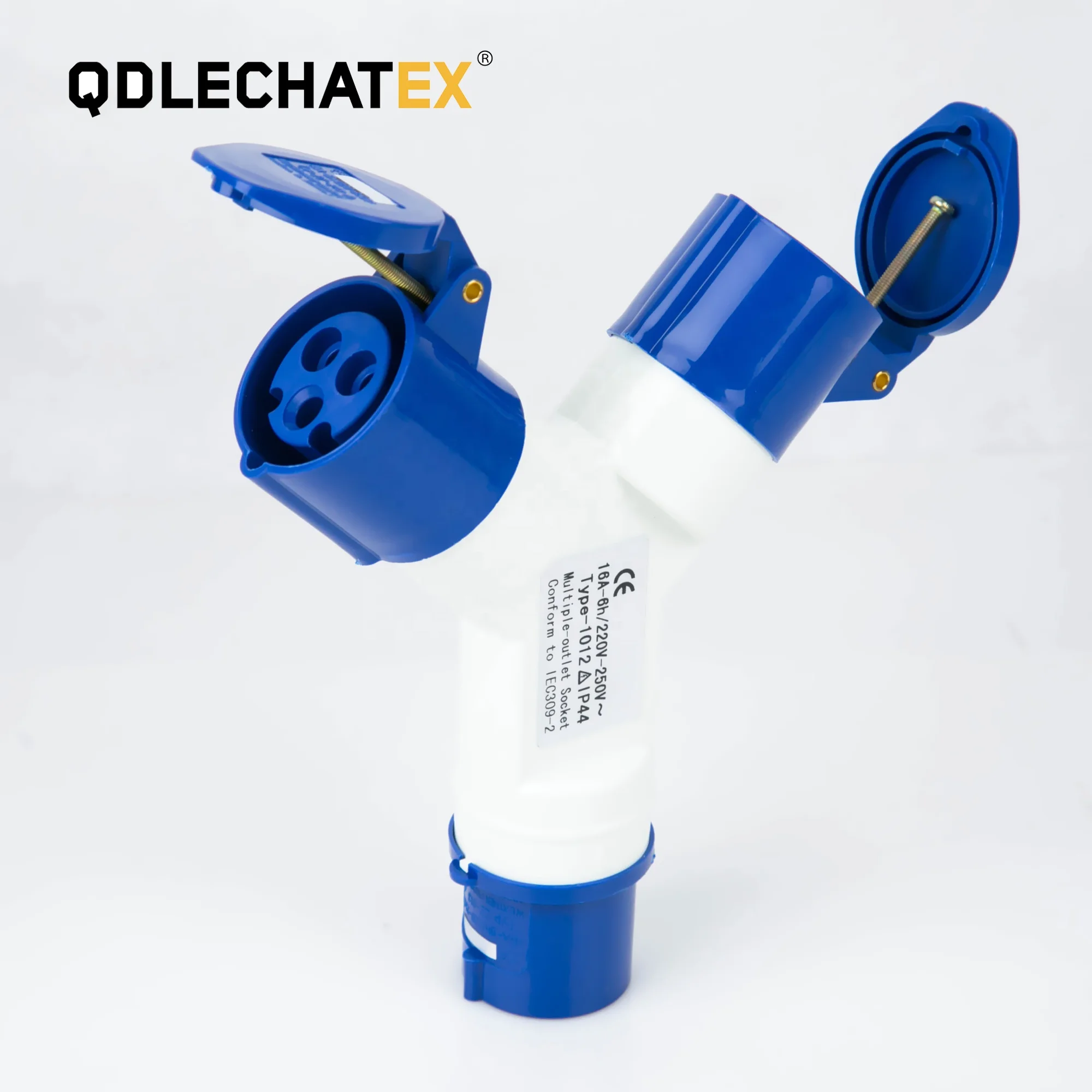 Type 1013-2  ip44 220v-415v 2P+E  2way 16A 2pin multi plug socket