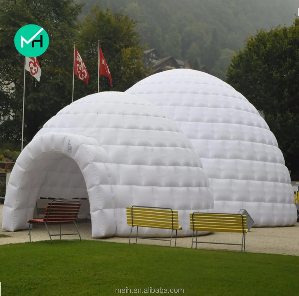 beautiful inflatable party dome tent with LED for sale