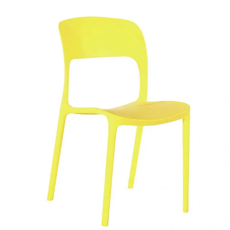 Cheap New Model Modern Italian Outdoor Small Dinning Green PP Dining Plastic Chair