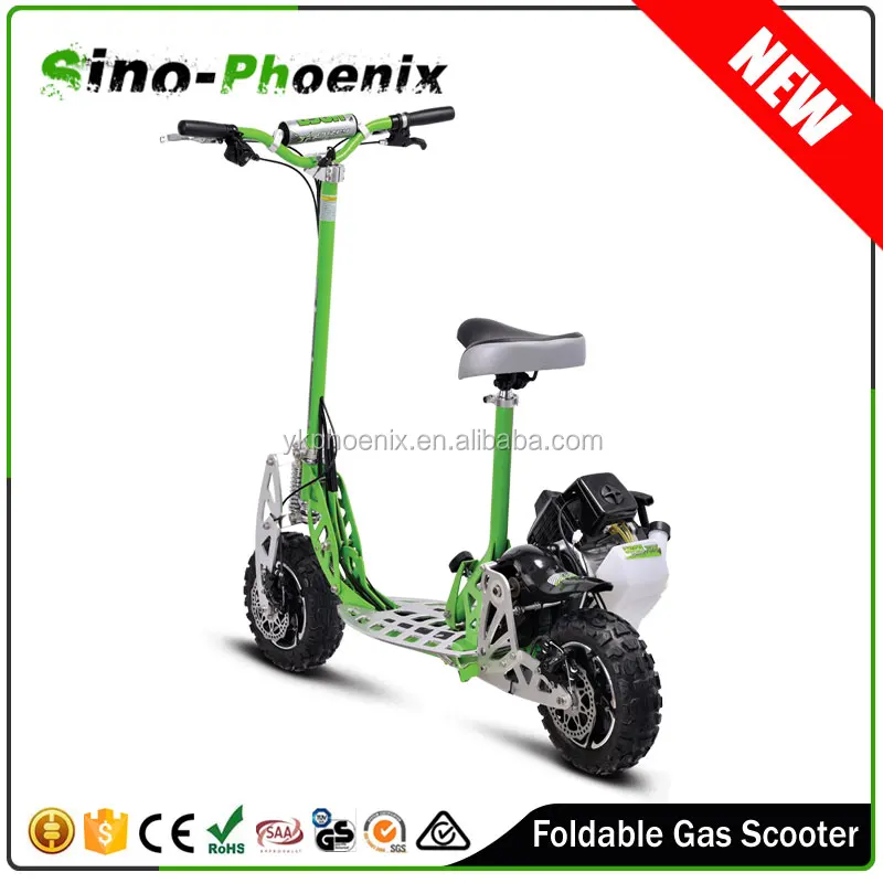 High Quality Adult Off Road Motorcycle Gas Powered 49cc 2 Stroke Folding Two Wheel Gasoline Scooter for adults