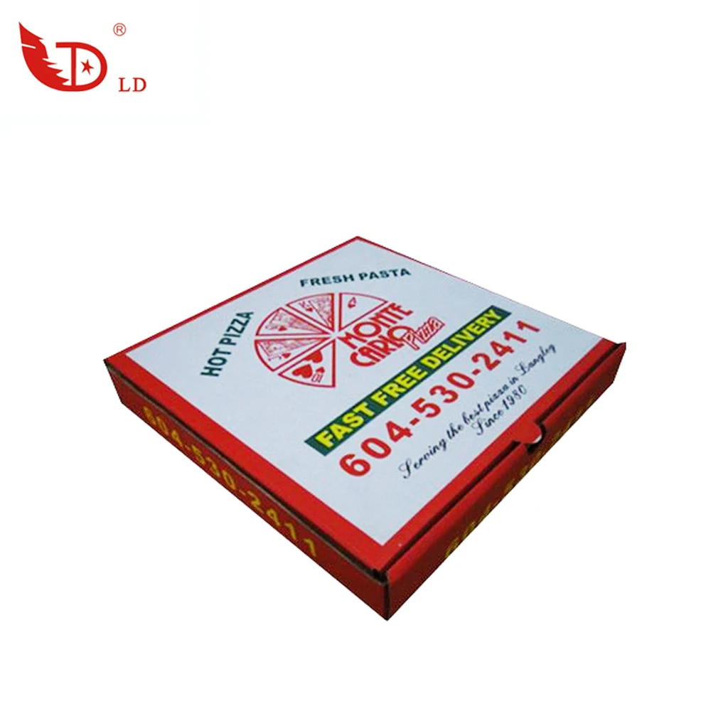 High quality fast food packaging boxes personalized pizza box, bulk rectangular pizza boxes