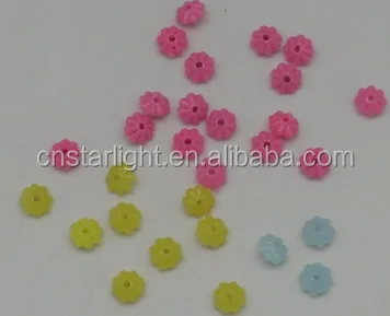 Wholesale Factory price mix color loose large hole plastic beads