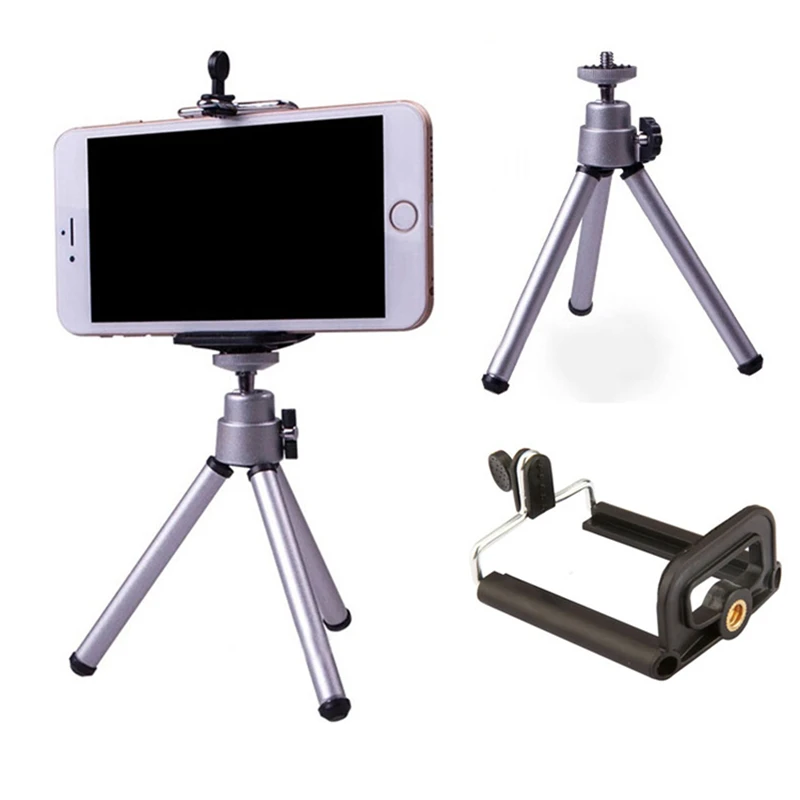 Alloy Mini Flexible Tripod 2 Section Stand Holder for Projector Camera Aluminum Desktop Tripod for xiaomi Mobile Phone