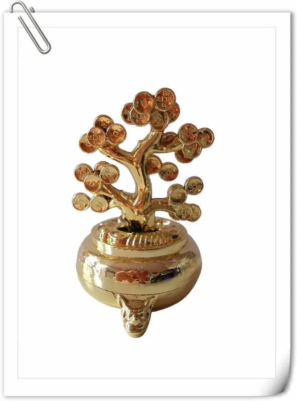 
Solar moving toy figure fortune tree decoration 