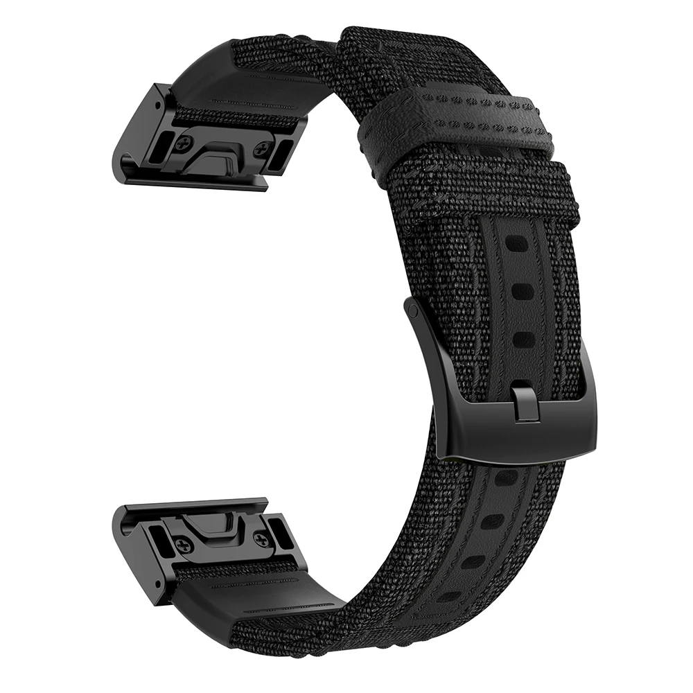 Quick Fit Canvas Fabric Watch Strap For Garmin Fenix 5 Watch Bands Sport Wristbands