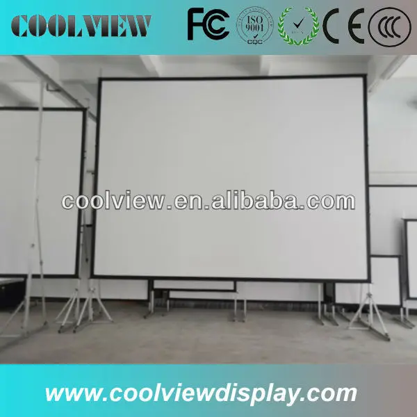 150 inch size front projection fast fold projection screen aluminum frame