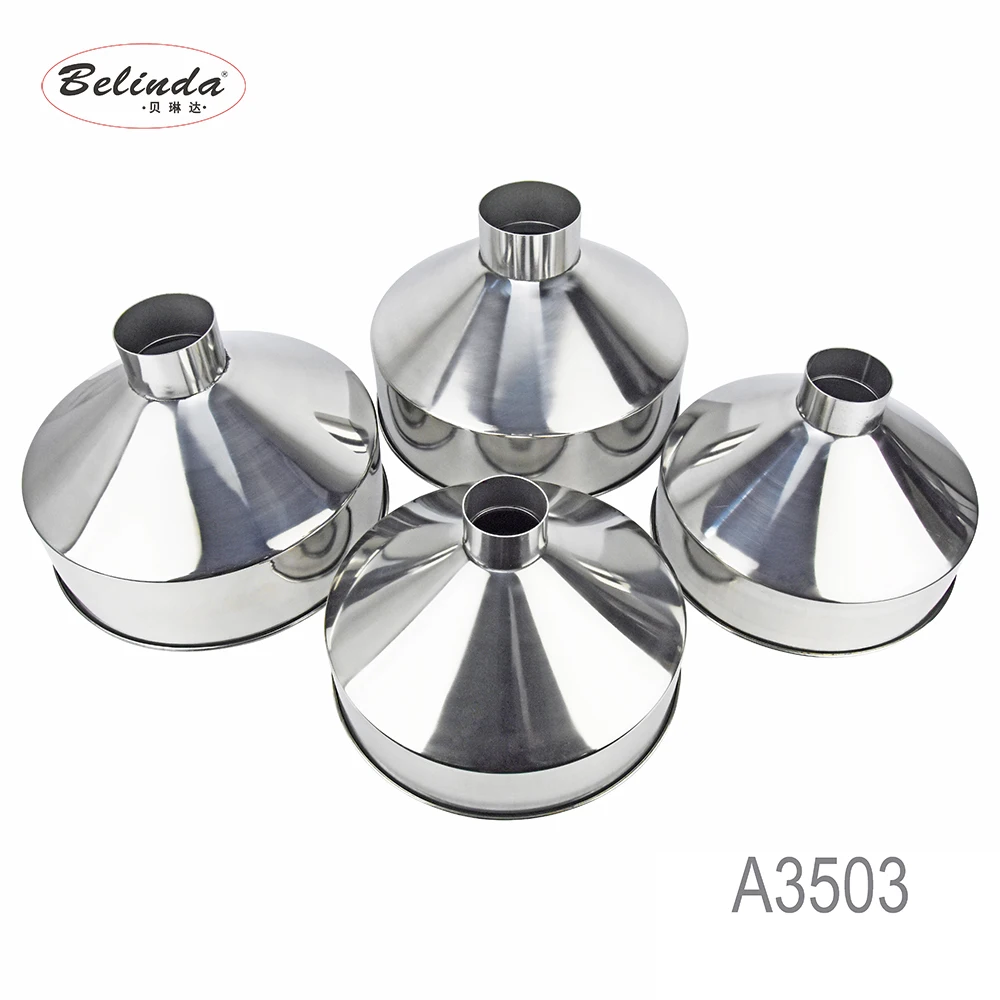 
Durable Liquid Transfer Large Funnel Stainless Steel with Wide Mouth 