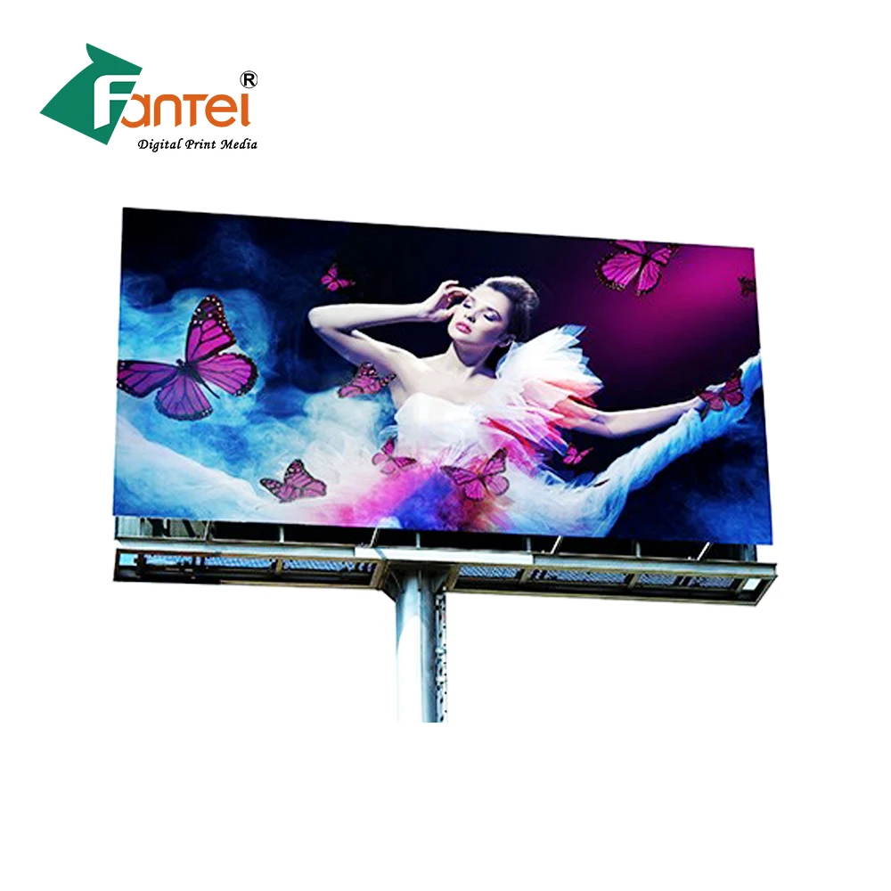 2022  Factory Hot Popular 440gsm (13oz) 300D*500D 18*12 Outdoor Digital Poster Flex Printing Raw Material Flex Banner Materials