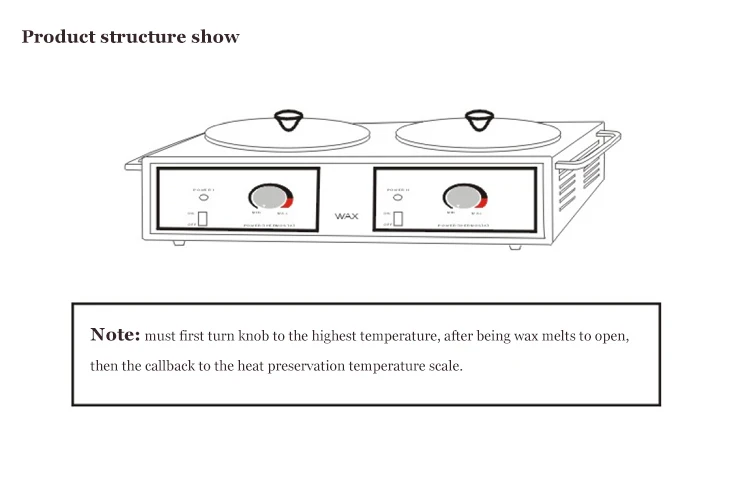 DTY double wax warmer large heater professional hair removal machine china