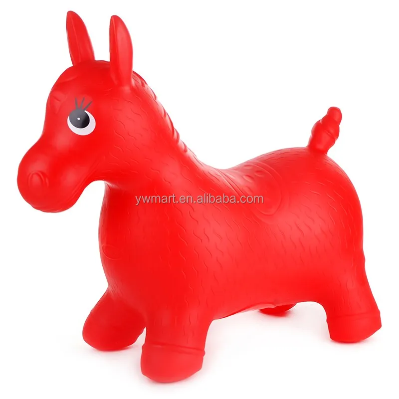 New style cheap jumping children riding inflatable bouncing horse toy