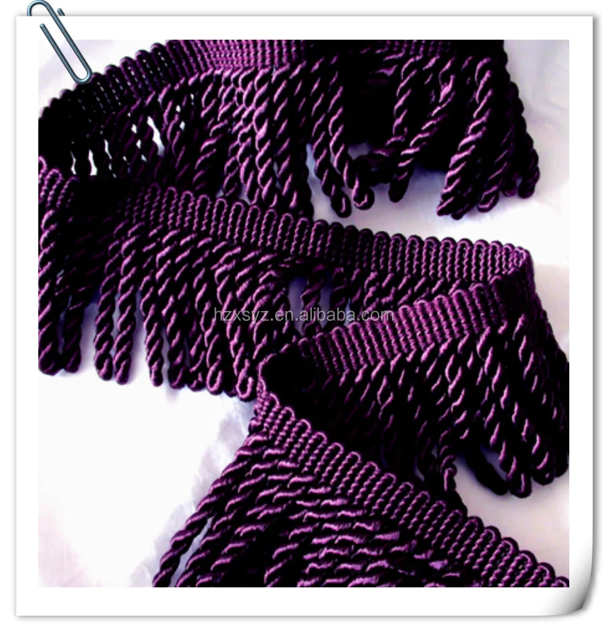 Brush Loop Tassel Fringe With Trimming For Cushions Brush Fringe