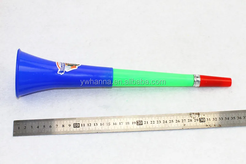 new business ideas 14 inch plastic ball games fan air horn/trumpet for loud speaking