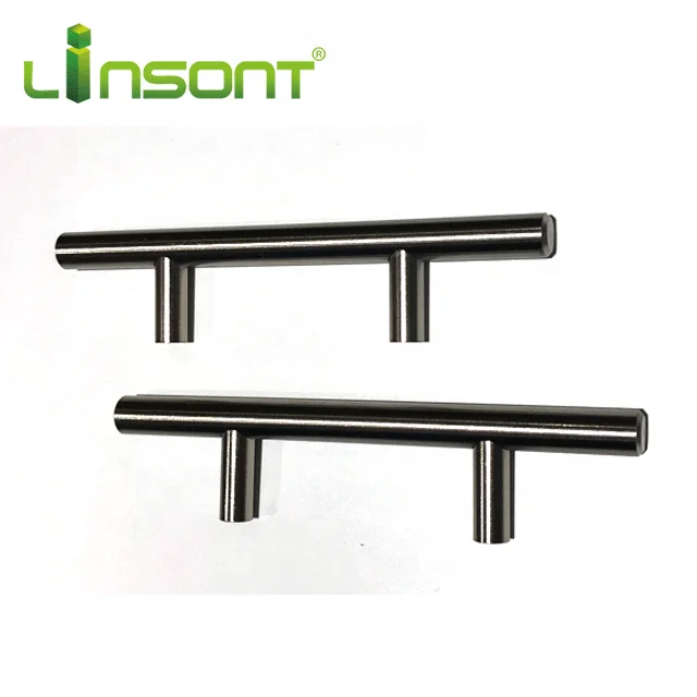 Linsont furniture cabinet hardware accessories iron brushed nickel kitchen handles Factory