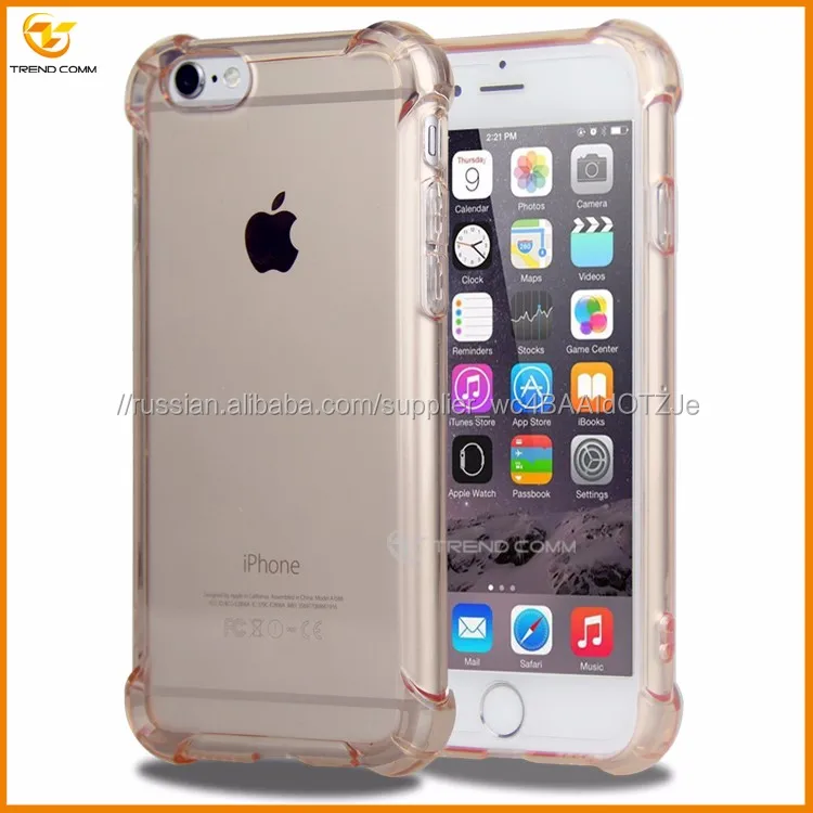 Высокая прозрачность гель тпу защитный чехол для iphone 6 s