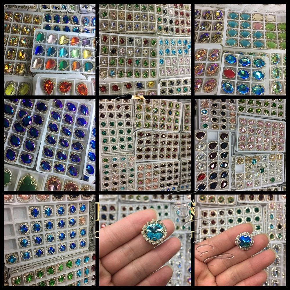 China wholesale price top quality 3240 square flat back non hotfix glass crystal sew on rhinestones