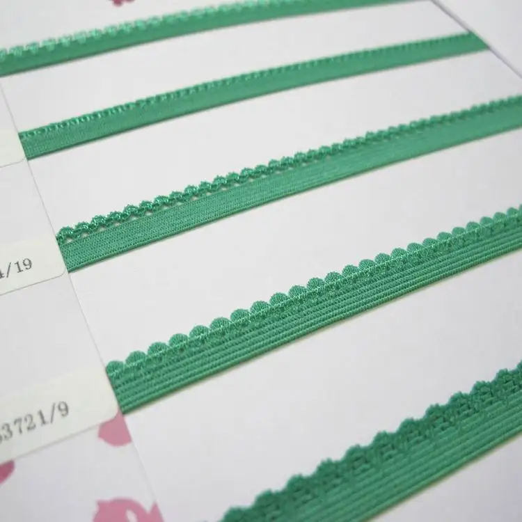 Narrow soft feel picot bra elastic tape bra elastic ribbon