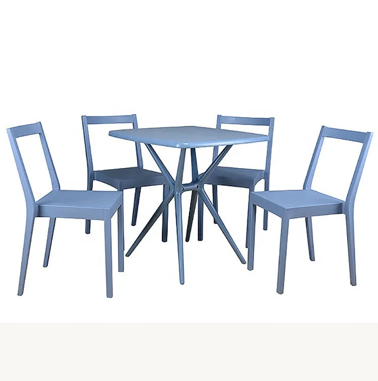 Dining Table Coffee Chatting Table Creative New Solid PP Material with Assemble set Design Table for Home furniture