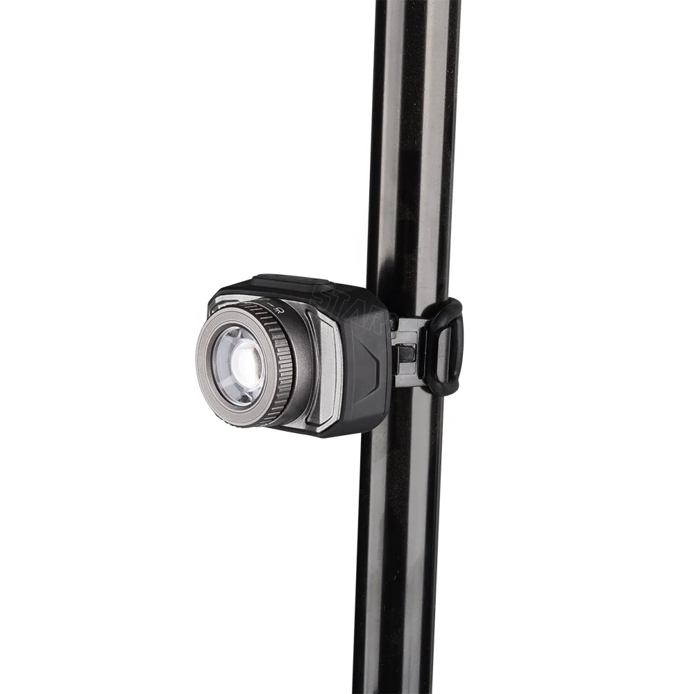 STARYNITE rechargeable led bike headlamp zoomable 300 lumens with 1800mAh lithium battery