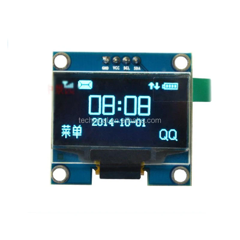 1.3-inch OLED Screen 12864 LCD IIC Interfaces Flexible oled