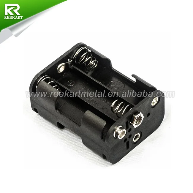 Double Side 6 AA 9V Battery Holder Case
