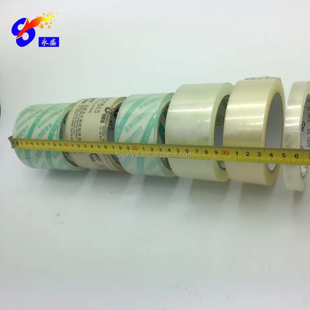Transparent Yellow Bopp Packing Tape Carton Sealing Film Making Tape Durable