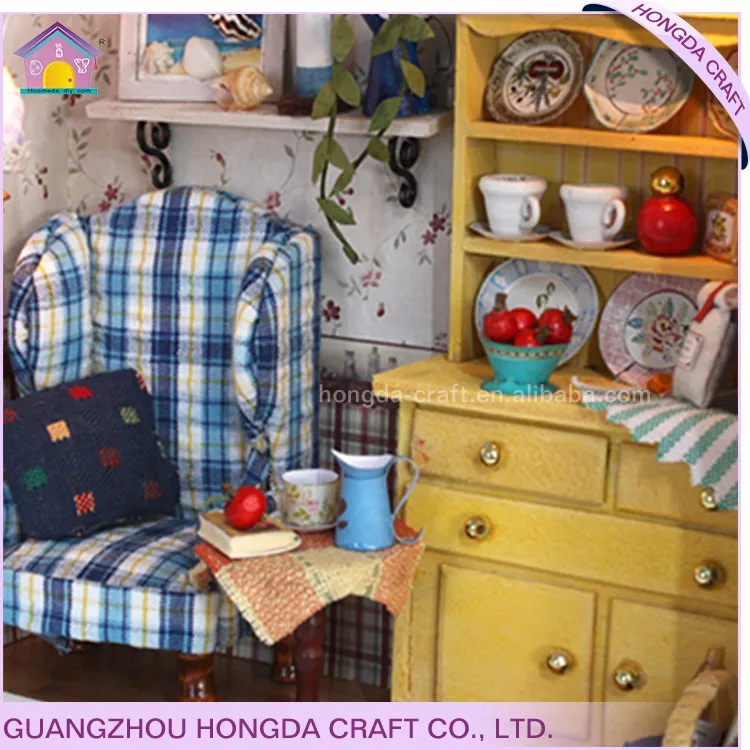 Simulation Furniture Diy Miniature Doll House Wooden House Miniature Wood Crafts Houses Diy Wooden Dollhouse Miniature