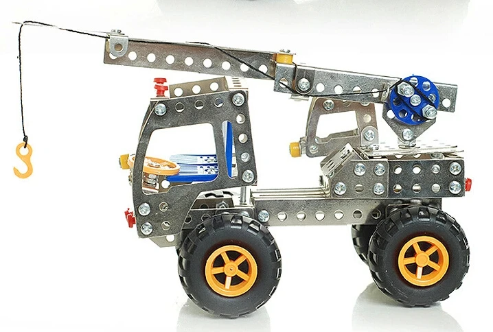 Model Building Kits engineering forklift toys, children's