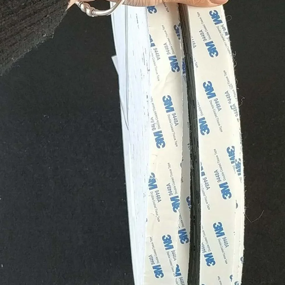 Black Strong High Sticky Tape single Sided Adhesive Felt Tape